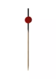Pic Bamboo H cylindre rouge 9cm (M)